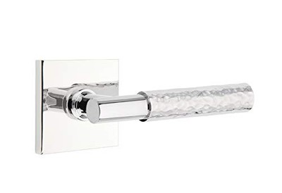 Emtek Select Dummy, Square Rosette, T-Bar Stem, Hammered Handle US26