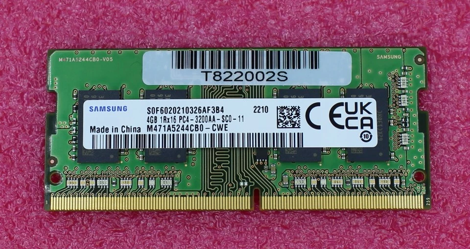 L83673-002 - HP 4GB 1Rx16 PC4-3200AA DDR4 SODIMM - Image 2 of 2