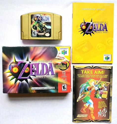 Blockbuster Zelda Majora's Mask Collector's Edition Nintendo 64 N64 Komplett Box