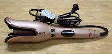 CHI Spin N Curl 1" Ceramic Rotating Curler Rose Gold Digital Display Auto Curler