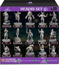 Hero, Player-Character, NPC DND Miniatures, 28mm32mm Unpainted D D Minis...