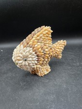 Vintage Seashell Art Angelfish Angel Fish Kitschy Fish Sculpture Figurine
