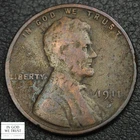 1911 S Lincoln Wheat Copper Cent 1C - Corrosion