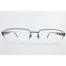Bulova Akamul Dark Gunmetal Semi Rimless Rectangular Eyeglasses 56-18-145 37173