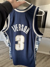 1995-95 Navy College Throwback Georgetown University Allen Iverson size M