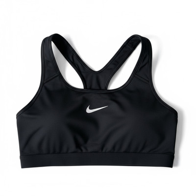 Nike Women's Swoosh Light Support Non-Padded Sports Bra Size Medium Black