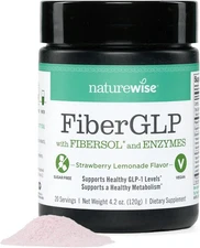 NatureWise FiberGLP Powder - High Fiber GLP-1 Supplement - Supports GLP-1 Levels