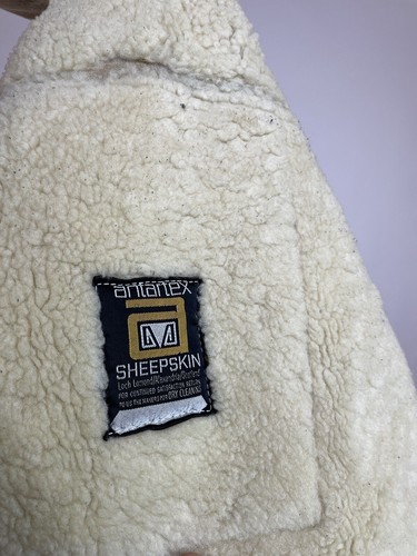 antartex Vintage SHEEPSKIN Coat made In Scotland Mens size M-L - Picture 12 of 16