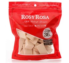 ROSY ROSA Professional Makeup Blender Sponge WEDGE Shape 30pcs Japan