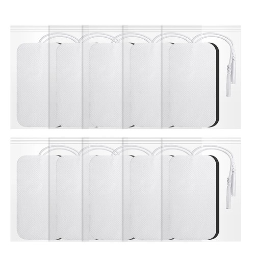 20/50 piezas Almohadillas de electrodos autoadhesivas de 9*5 cm para masajeador corporal pegatina de gel muscular - Imagen 6 de 24