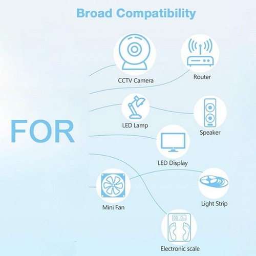 AC to DC 12V 1A 2A 3A Power Supply Adapter for LED Strip 5.5x2.1mm UL/FCC CCTV - Picture 7 of 15