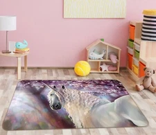 3D Spring Unicorn AHO181007 Animal Non Slip Rug Mat Elegant Photo Carpet Romy