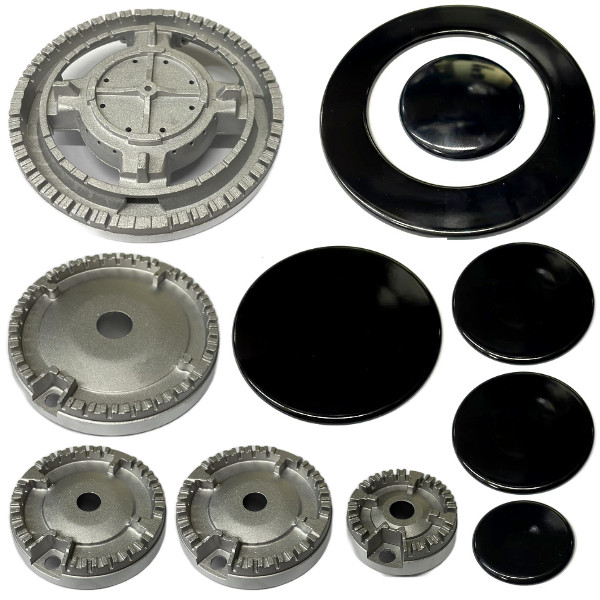 Kit 5 bruciatori + piattelli spartifiamma cucina a gas Whirlpool