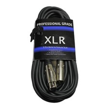 6 ft foot PREMIUM 20 ga gauge 3 pin xlr male M to female F mic microphone cable
