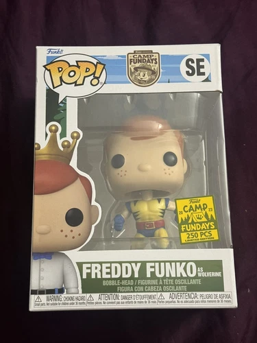 Freddy Funko as Wolverine 250 LE & Pop Shield Armor. Funko Pop Camp Fundays 2023