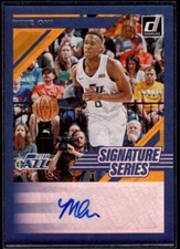 2019-20 Donruss Signature Series Miye Oni Auto Utah Jazz #SS-MOI