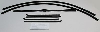 1955 1959 Chevy Truck Superkit 8 Pcs Felt Kit; Div Bars & Upper Channels, CCT294