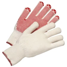Assembly Gloves Fine Knit Polyamide Size 8 - 10, Work Gloves, with Nubs