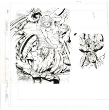 GEN 13 ORIGINAL ART PAGE TRADING CARD PINUP SPLASH IMAGE COMICS GEN13 COMIC G13