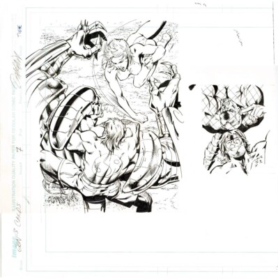 GEN 13 ORIGINAL ART PAGE TRADING CARD PINUP SPLASH IMAGE COMICS GEN13 COMIC G13