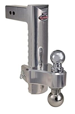 Trimax TRZ12ALHD THC250 Aluminum 12-Inch HD Adjustable Pin Clip Drop Hitch and 2