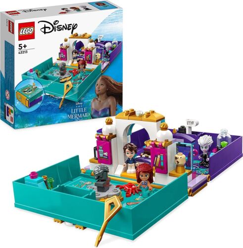 Disney Princess LEGO Set 43213 The Little Mermaid Story Book Rare Collectable - Afbeelding 1 van 9