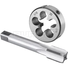 11/16"-20 UN Tap and Die Set Right Hand, 11/16 x 20 UN Thread Tap and Round Die