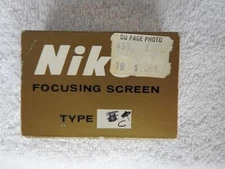 Vintage Genuine NIKON "C" Type focusing screen in box for Nikon F FTn 35m Camera