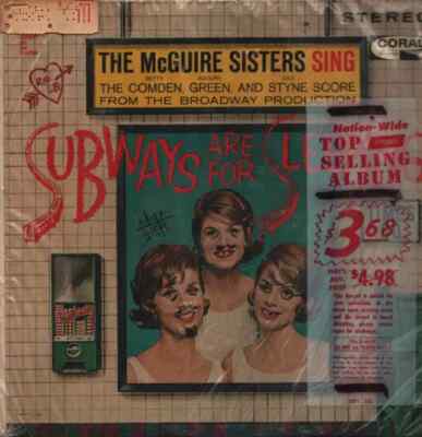 McGuire Sisters Subways Are For Sleeping Coral Vinyl LP