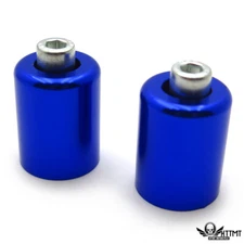 Blue Bar Ends For Kawasaki Ninja 250 500 Zx600 Zx6 636 Zzr600 Zx6R Zx6Rr NOLOGO