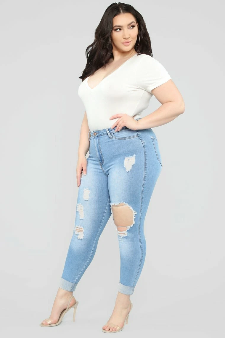 Fashion Nova glistening jeans Medium Blue Wash Size 3 W25 NH002 MM 09