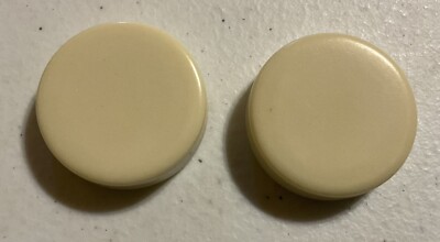 Vintage BACKGAMMON Replacement Pieces Parts  TWO CREAM Stones/Chips 1 3/8 X5/16 