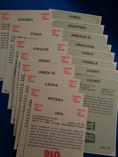 JAI ALAI - SET CARTE PEPSI COLA / BONANZA (2) 1980 e 1981! LQQK! - Foto 2 di 4