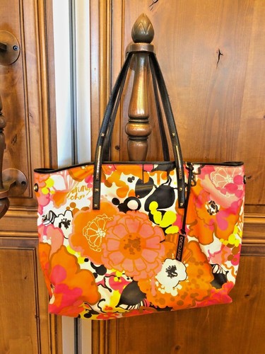 BOLSO DE MANO DE COMPRADOR JIMMY CHOO ESCARLATA FLORAL LONA - Imagen 4 de 12
