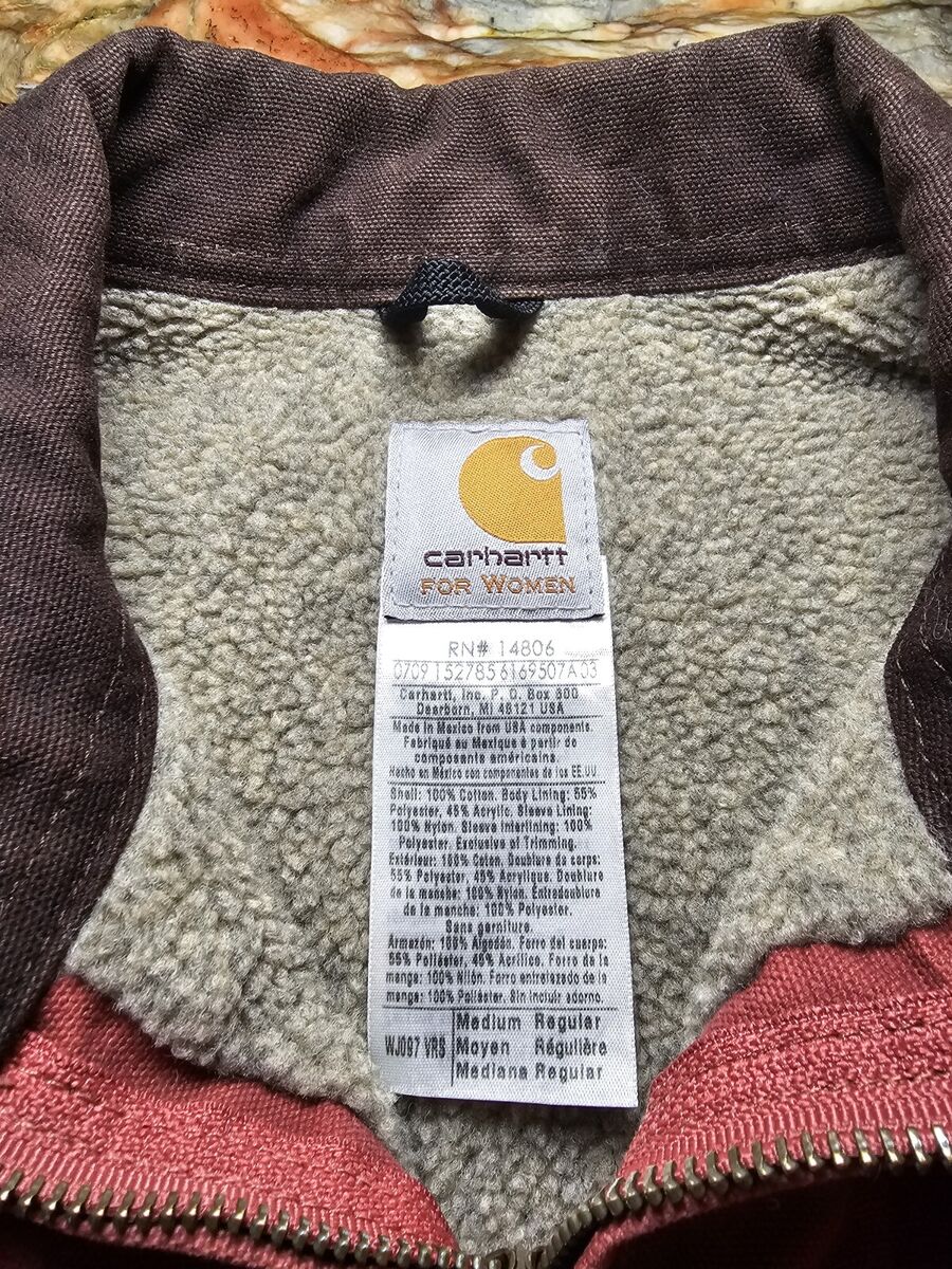 Carhartt Detroit Jacket Sherpa Vintage Salmon Rose Pink Carhartt Detroit Jacket Sherpa Vintage Salmon Rose Pink