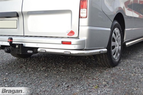 Rear Corner Bars + Flush LEDs To Fit Renault Trafic 2002 - 2014 Van Accessories - Picture 3 of 7