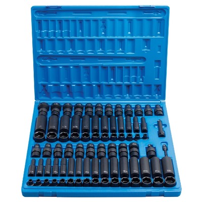 Husky 1/2 In. Drive SAE/Metric 6-Point Impact Socket Set (56-Piece - Foto 4