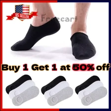 Lot 12 Pairs Mens No Show Socks Low Cut Anti-slid Casual Invisible Liner Socks