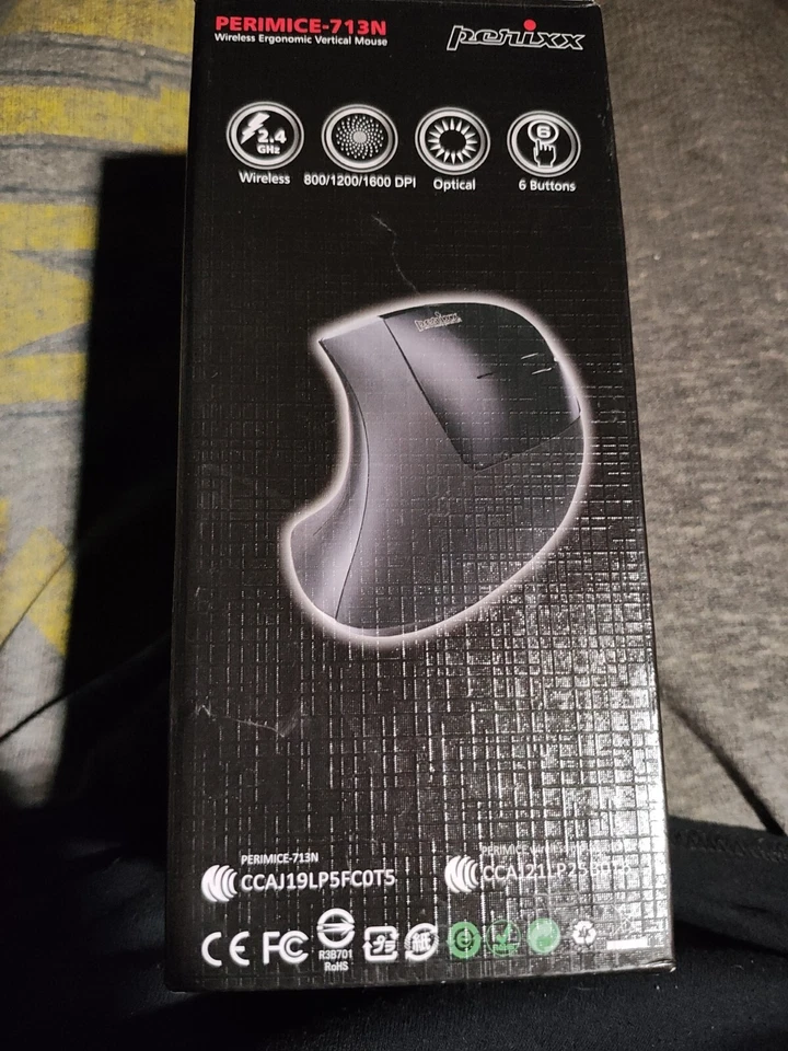 Perixx Perimice - 713N Wireless Egronomic Vertical Mouse Right Handed Germany - Image 2 of 4