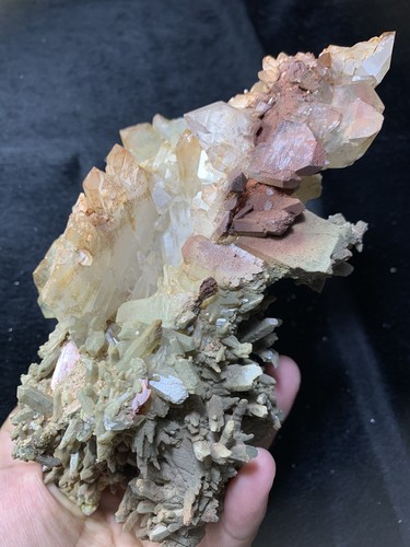 Collezione Combo Di Quarzo Cloro Con Esemplare A Grappolo Brookite Dal Pakistan - Foto 3 di 11