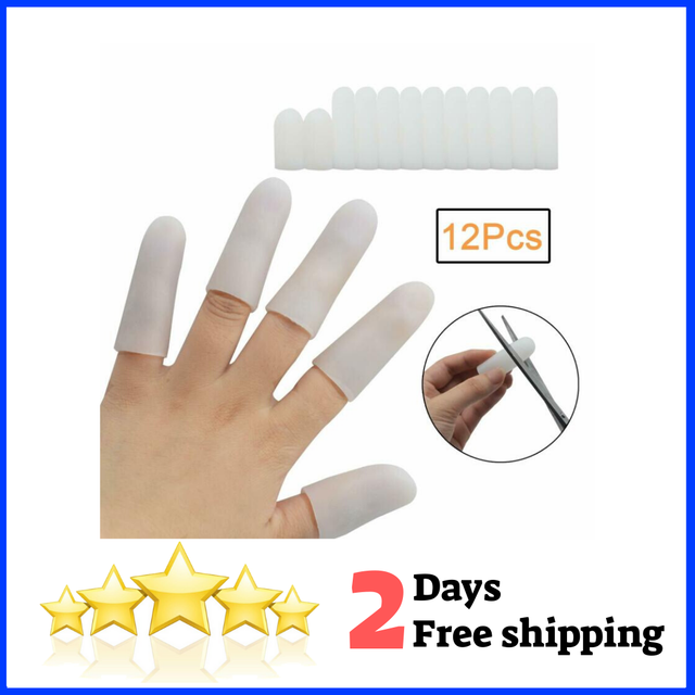 Silicone Gel Finger Protectors Protection Finger Caps Finger Cots Cover