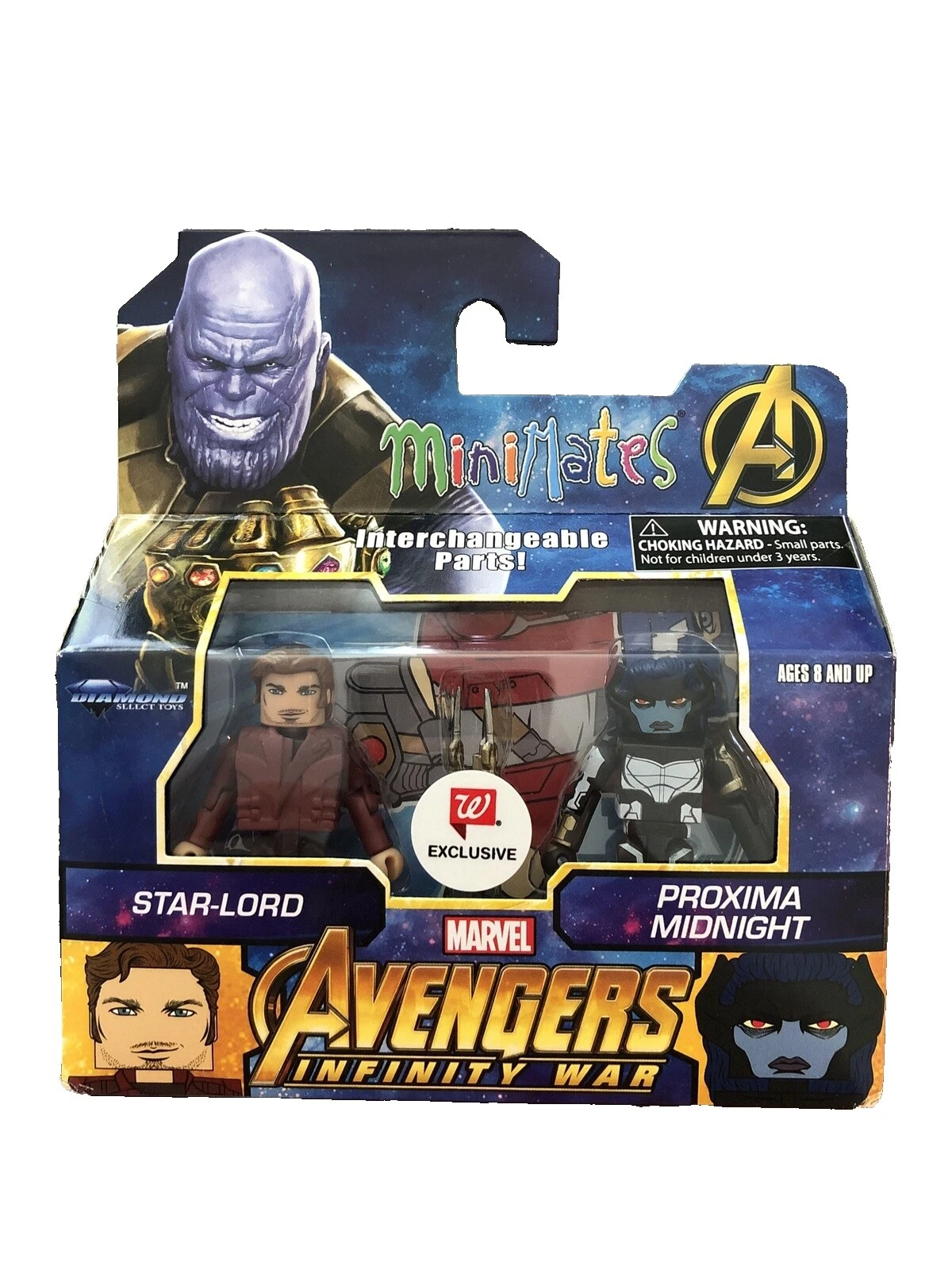 Figuras de acción de acción Minimates Thanos
