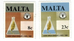 VINTAGE CLASSICS - Malta 590-1 - FAO World Food Day - Set of 2 - MNH