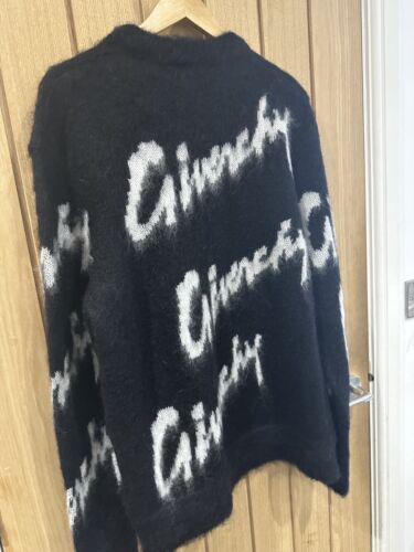 Givenchy Logo gestrickter Pullover schwarz/weiß Größe Large ORIGINAL UVP £1310 #W9 - Bild 5 von 6