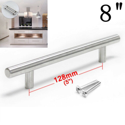 30Pack Brushed Nickel Kitchen Cabinet Pulls Stainless Steel Drawer T Bar Handles