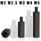 <!--F#f_0-->M2 M2.5 M3 M4 M5 Plastic Nylon Hex Studs Standoff Spacer Support Screw Bolt Nut<!--F/-->