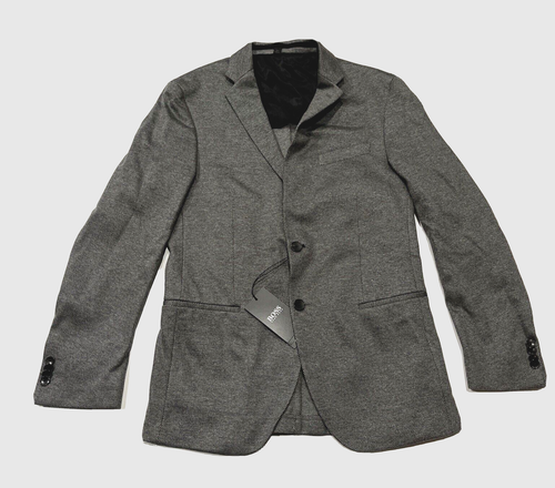 Hugo Boss men's Slim Fit Grey Jersey sport Coat Jacket - size 38R -retail $595