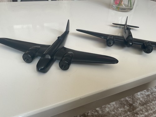 2 Very Rare WW2 RAF Air Command Black Bakelite Plotter Fighter / Bomber Planes - Picture 7 of 9