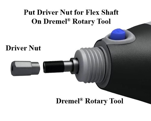 Dremel® Accessory: Adapter for the Right Angle Attachment on Dremel® Flex Shaft - Picture 6 of 17