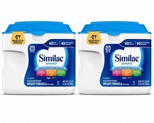 2 Tubs SIMILAC ADVANCE INFANT FORMULA 20.6 oz Exp 2027-2028